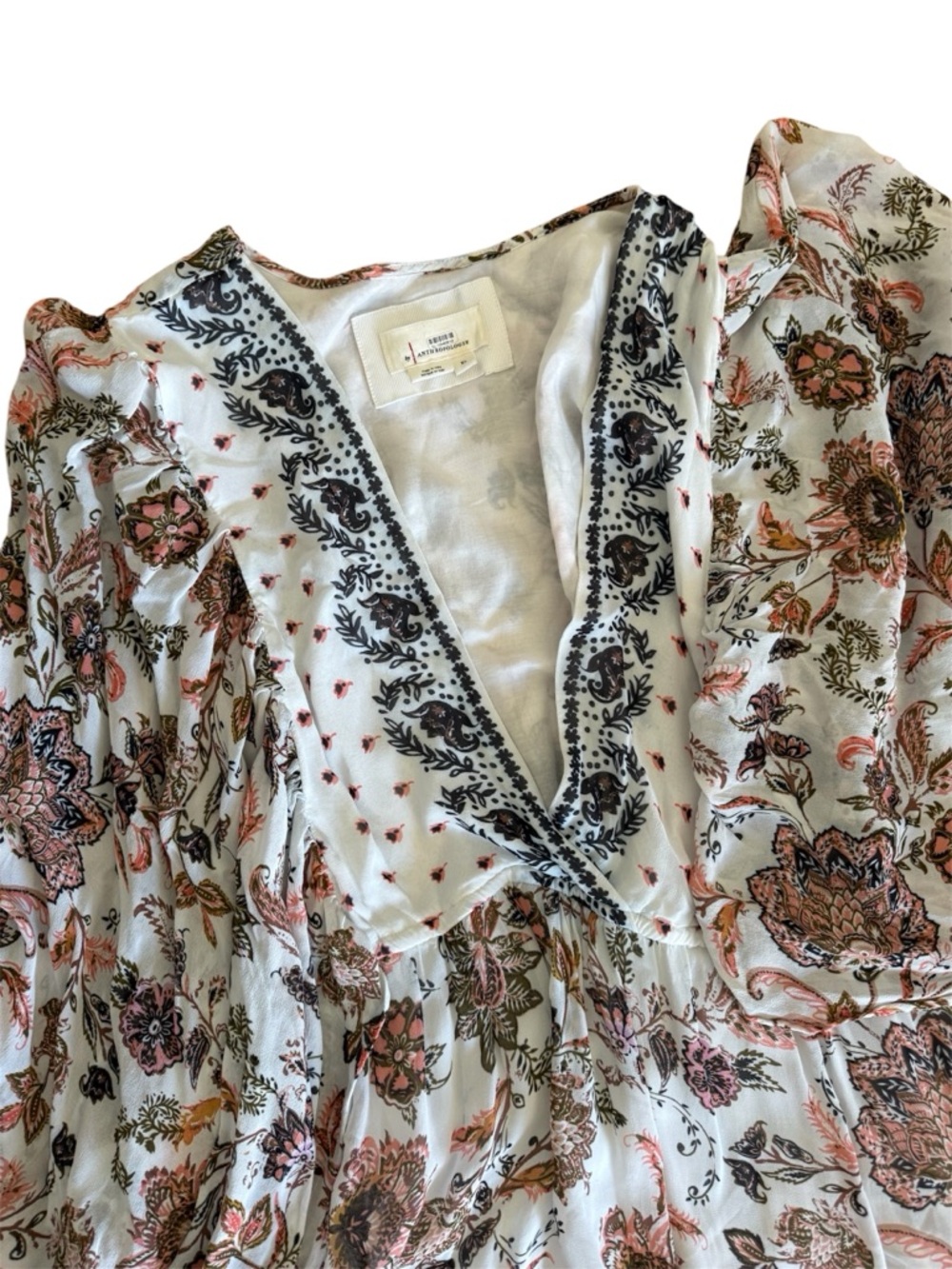 EUC Anthropologie Boho Floral Maxi Dress (XL) - Picture 11 of 14